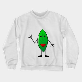 Leaf smile doodle Crewneck Sweatshirt